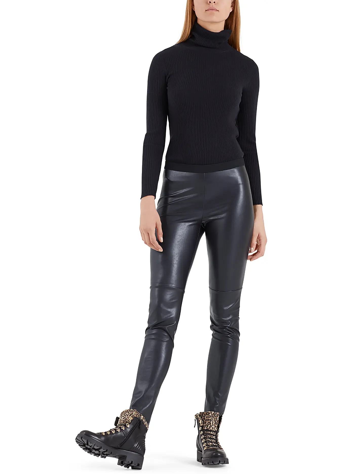 MARC CAIN | Leggings in Lederoptik | 